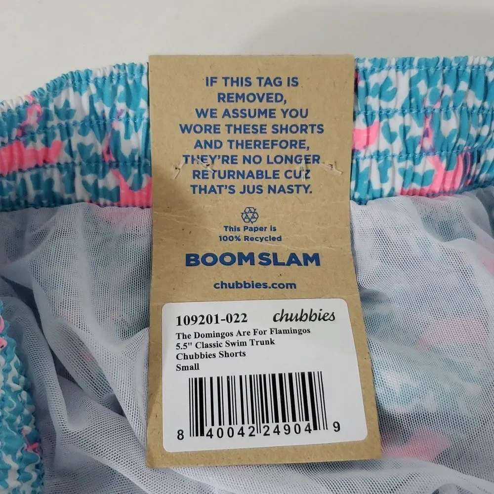 Chubbies The Domingos Are For Flamingos 5.5